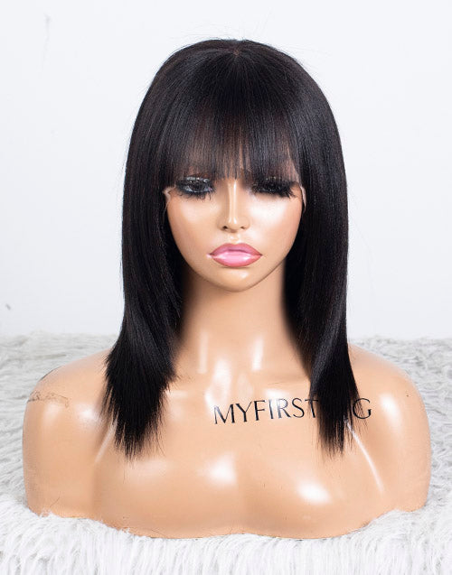 Clearance - 13x6" Indian Hair - 14" Yaki Size 1 - MTY-4837