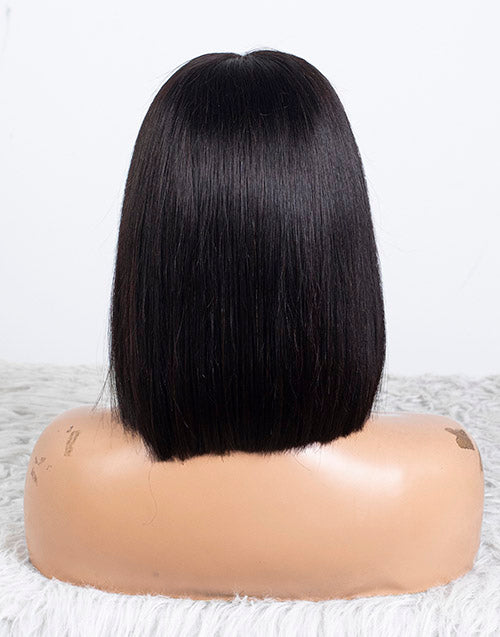 Clearance - 5x5" Closure Wig Indian Hair - 10" Silky Size Average - MTY-4836