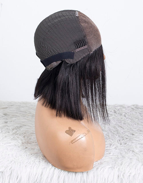 Clearance - 5x5" Closure Wig Indian Hair - 10" Silky Size Average - MTY-4836