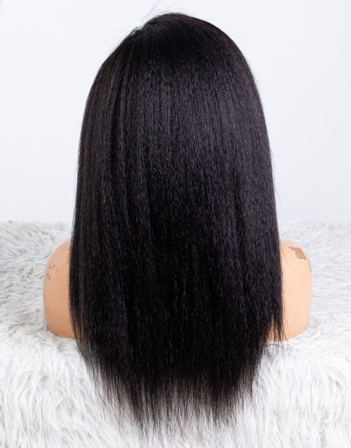 Clearance - 13x6" Lace Front Wig Indian Hair - 14" Kinky Size 1 - MTY-3889