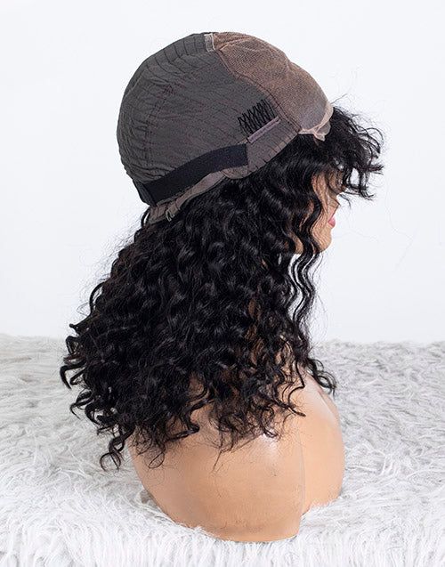 Clearance - 5x5" Closure Wig Indian Hair - 16" Silky Size Average - MT-3756