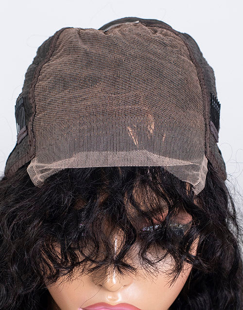 Clearance - 5x5" Closure Wig Indian Hair - 16" Silky Size Average - MT-3756