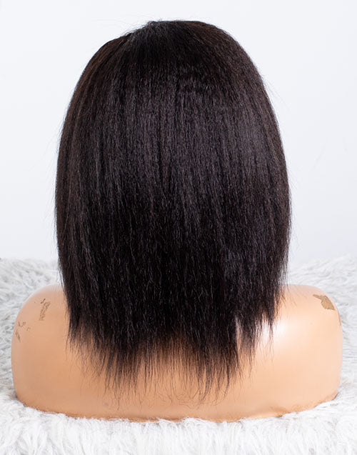 Clearance - 13x4" Lace Front Wig Indian Hair - 10" Kinky Size 1 - MTY-3894