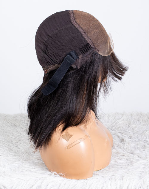 Clearance - 5x5" Closure Wig Indian Hair - 14" Silky Size Average - MTY-3995