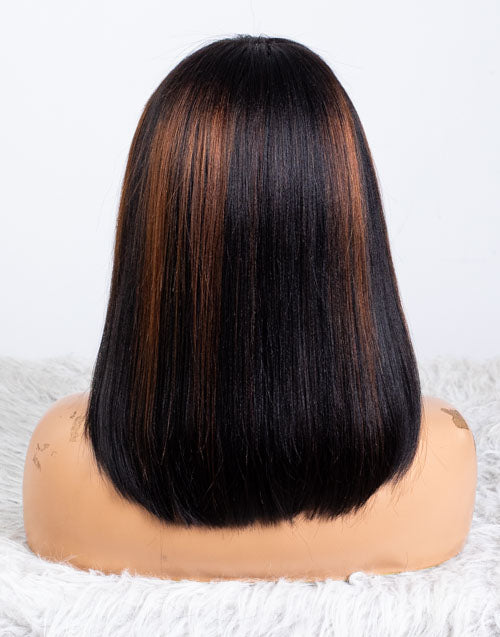 Clearance - 13x6" Lace Front Wig Indian Hair - 12" Yaki Size 2 - MTY-4000