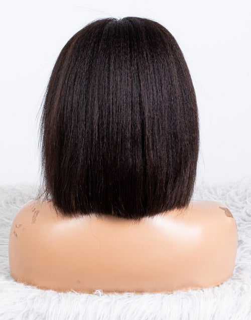 Clearance - 5x5" Closure Wig Malaysian Hair - 10" Kinky Size 1 - MTY-3637