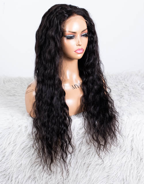 Clearance - 5x5" Closure Wig Indian Hair - 24" Silky Size Average - MTY-3610