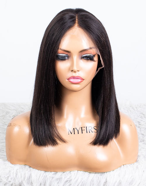 Clearance - 13x6" Lace Front Wig Indian Hair 160% Density - 14" Yaki Size 1 - MTY-3548