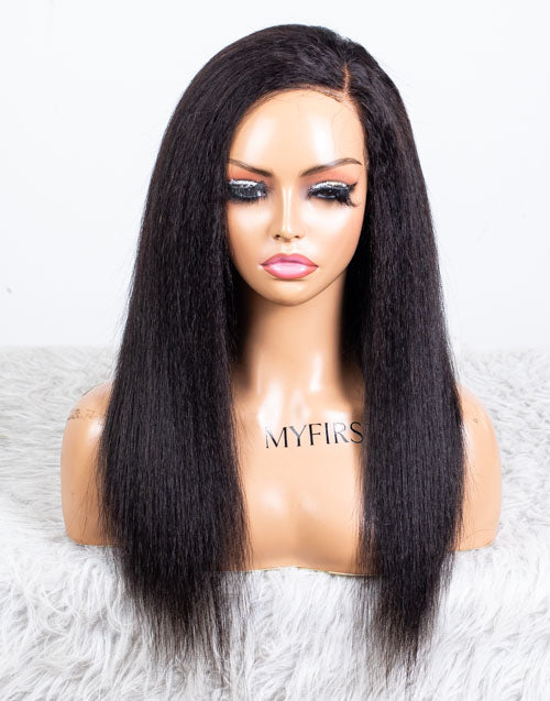 Clearance - 13x6" Lace Front Wig Indian Hair - 16" Kinky Size 2 - MT-3475