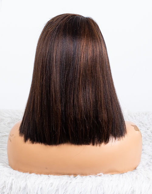 Clearance - 13x6" Lace Front Wig Malaysian Hair - 12" Yaki Size 1 - MTY-3547