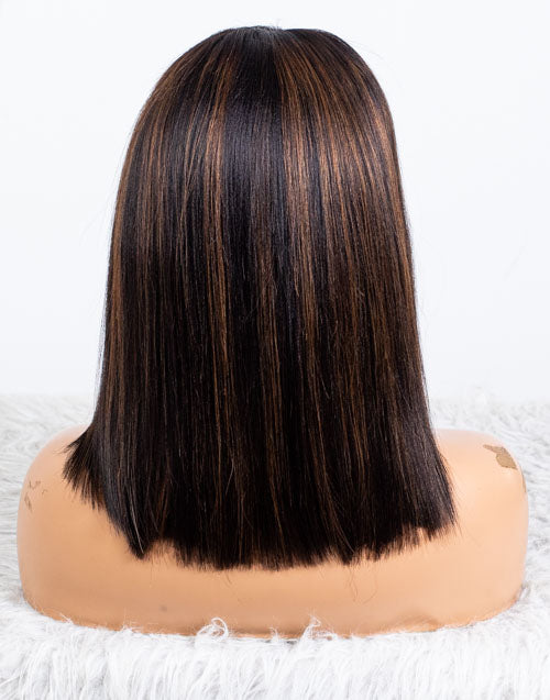 Clearance - 13x4" Lace Front Wig Indian Hair - 12" Yaki Size 1 - MTY-3543