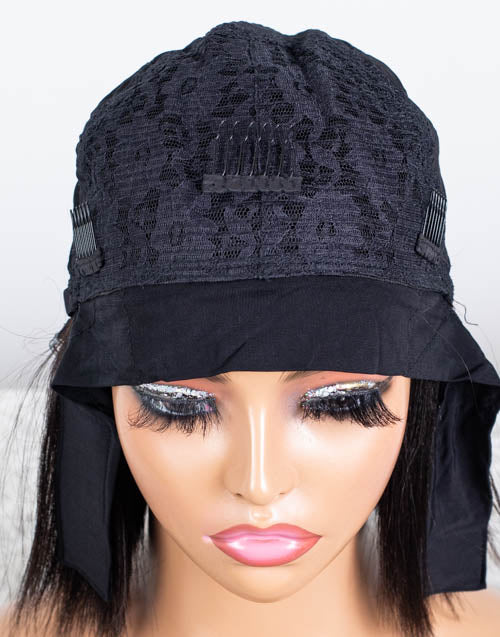 Clearance - Headband Wig Glueless No Lace Indian Hair - 10" Yaki Size 1 - MHY-698
