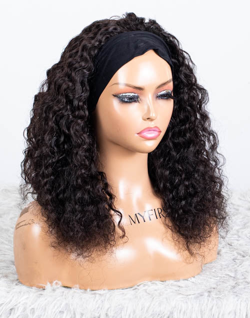 Clearance - Headband Wig Glueless No Lace Indian Hair - 16" Silky Size 2 - MHY-687