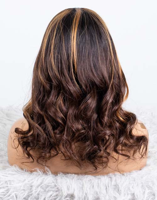 Clearance - Headband Wig  Indian Hair - 16" Wavy  Size 1- MHY-546