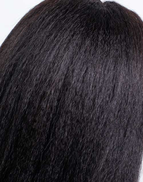 Clearance - 5x5" Closure Wig Indian Hair - 16" Kinky Straight Size Average - MT-3471