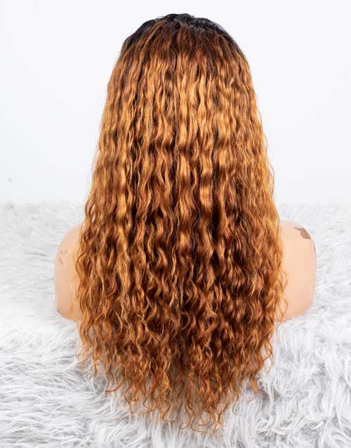 Clearance - Headband Wig  Indian Hair - 18" Curly  Size  1 - MHY-518