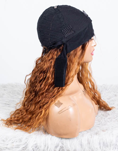Clearance - Headband Wig  Indian Hair - 18" Curly  Size  1 - MHY-518