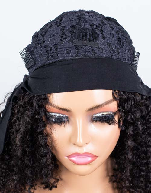Clearance - Headband Wig  Indian Hair - 12" Curly Size 1- MHY-511