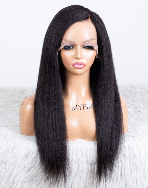 Clearance - 13x6" Lace Front Wig Indian Hair - 18" Kinky Size 1 - MT-3463