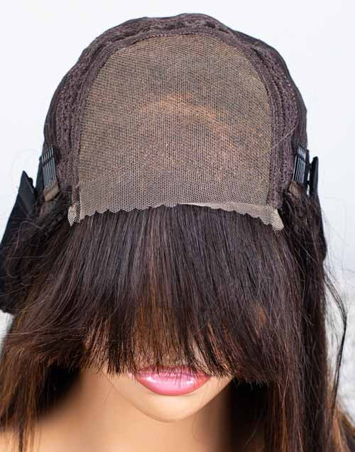 Clearance - 4x4" Closure Wig Indian Hair - 14" Silky Size Average - MTY-3426