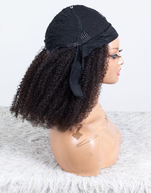 Clearance - Headband Wig  Malaysian Hair - 16" Curly Size 1 - MHY-681