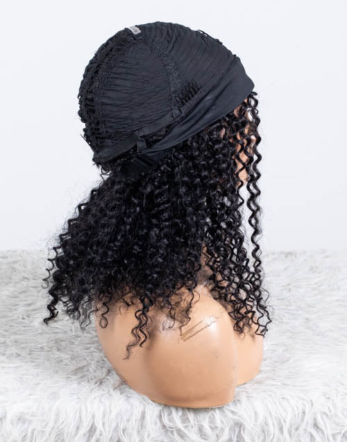 Clearance - Headband Wig  Indian Hair - 18" Curly Size 1- MHY-683