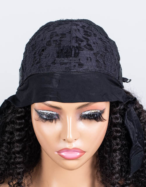 Clearance - Headband Wig  Indian Hair - 18" Curly Size 1- MHY-682