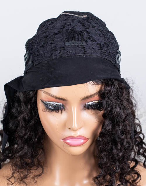 Clearance - Headband Wig  Indian Hair - 14" Curly Size 1- MHY-678