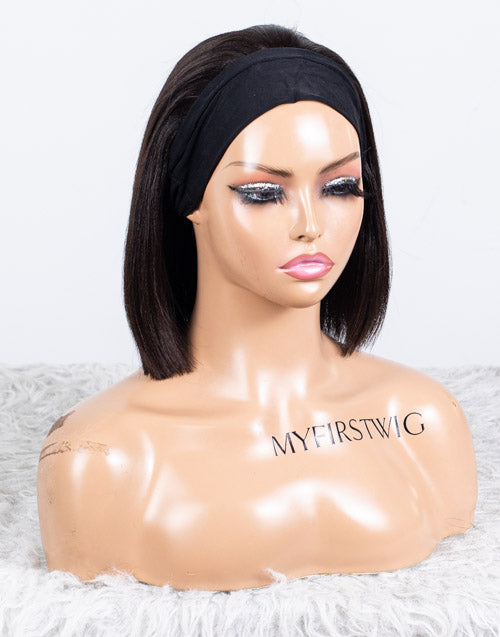 Clearance - Headband Wig  Indian Hair - 10" Yaki Size 1- MHY-600