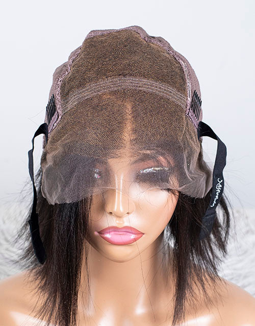 Clearance - 13x6"  Lace Front Wig Malaysian Hair - 10" Yaki Size 2- MTY-2618