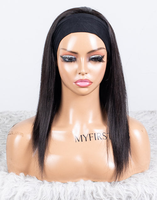 Clearance - Headband Wig  Indian Hair - 14" Silky Size 1- MHY-606