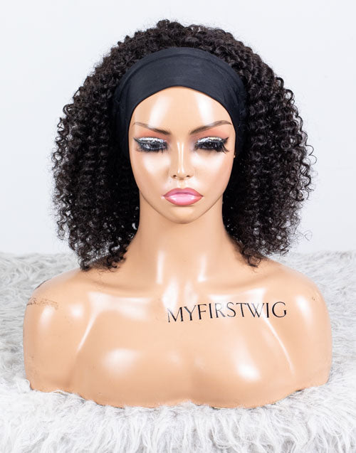 Clearance - Headband Wig  Indian Hair - 14" Curly Size 1- MHY-605