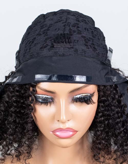 Clearance - Headband Wig  Indian Hair - 14" Curly Size 1- MHY-605
