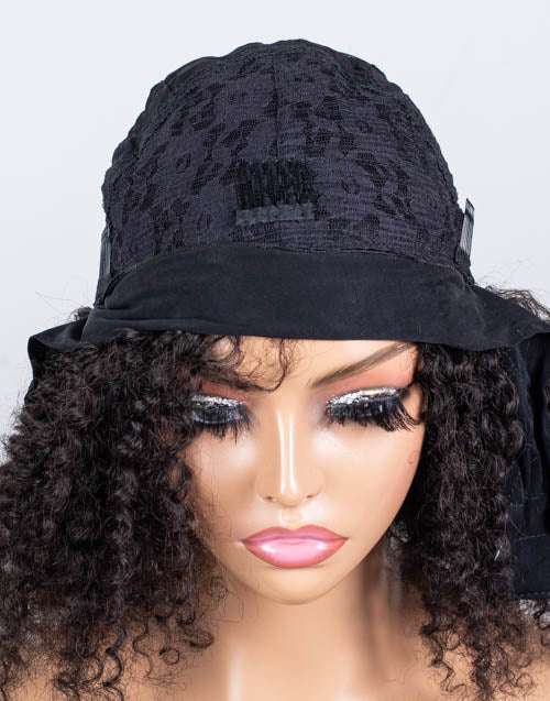 Clearance - Headband Wig  Indian Hair - 14" Curly Size 1- MHY-639