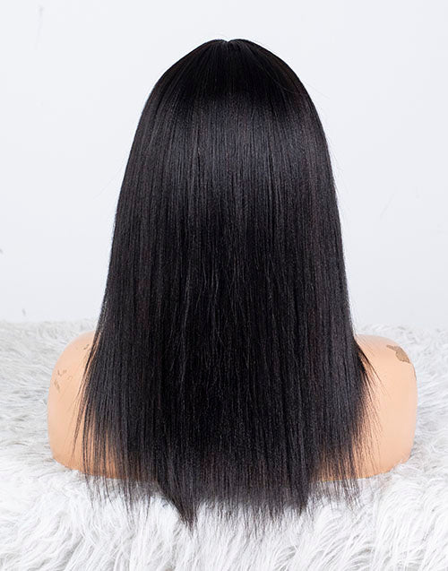 Clearance - Headband Wig With Middle Part Indian Hair - 14" Yaki Size 1 - MCY-38