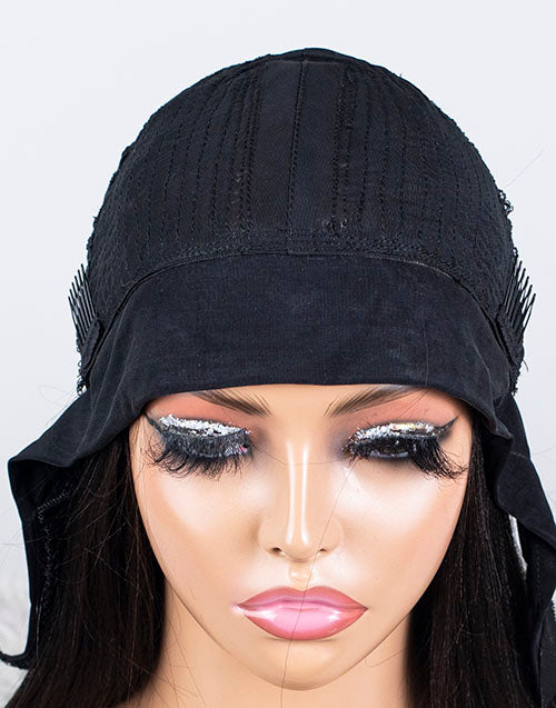 Clearance - Headband Wig With Middle Part Indian Hair - 14" Yaki Size 1 - MCY-38
