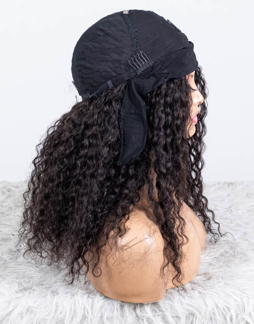 Clearance - Headband Wig  Malaysian Hair - 18" Curly Size 1 - MHY-582