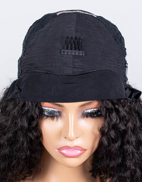 Clearance - Headband Wig  Malaysian Hair - 18" Curly Size 1 - MHY-582