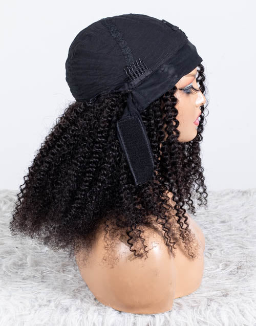 Clearance - Headband Wig  Indian Hair - 18" Curly Size 1- MHY-641