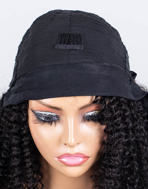 Clearance - Headband Wig  Indian Hair - 18" Curly Size 1- MHY-641