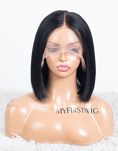 Clearance - 13x6" Indian Hair 160% Density - 10" Yaki Size 1 - MT-3791