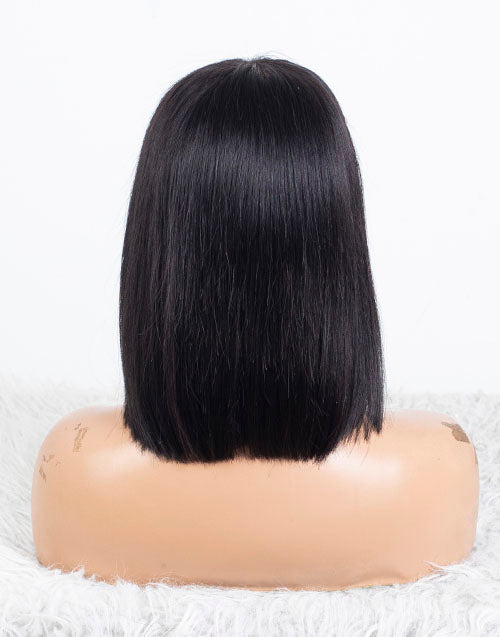 Clearance - 5x5" Closure Wig Indian Hair - 10" Silky Size Average - MT-3790