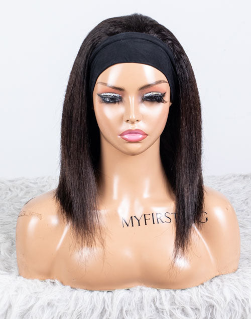Clearance - Headband Wig  Indian Hair - 10" Silky Size 1- MHY-684