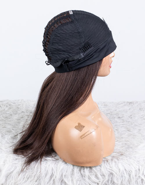 Clearance - Headband Wig  Indian Hair - 18" Yaki Average Size- MH-792