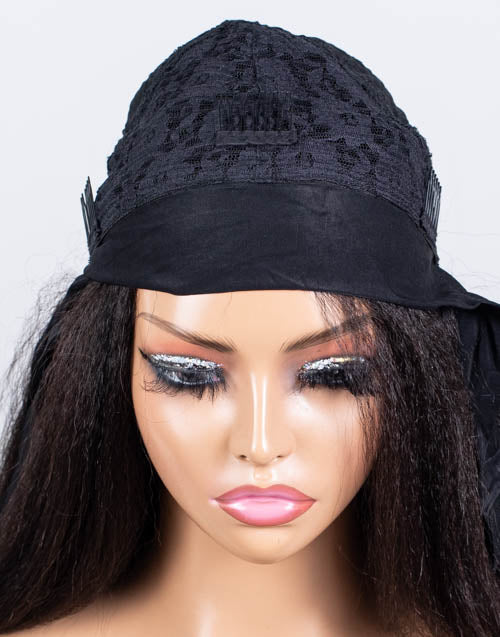 Clearance - Headband Wig  Indian Hair - 16" Kinky Size 1- MHY-616