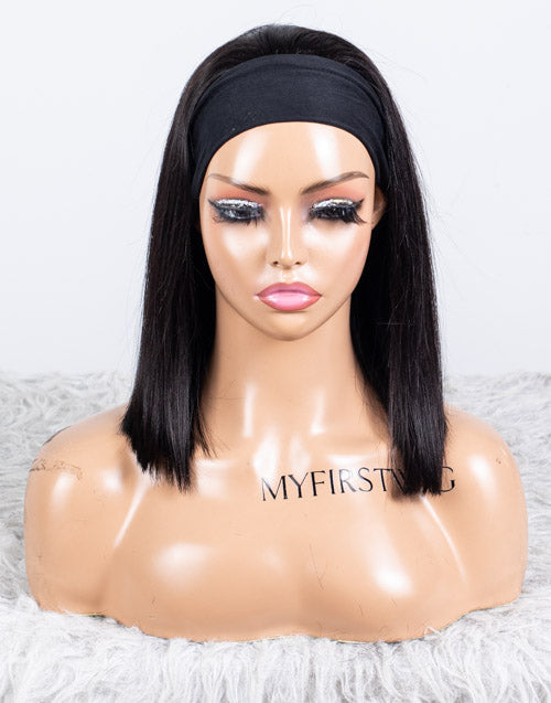 Clearance - Headband Wig  Indian Hair - 14" Silky Size 1- MHY-597