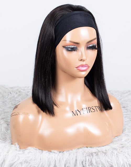 Clearance - Headband Wig  Indian Hair - 14" Silky Size 1- MHY-597
