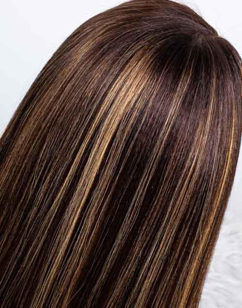 Clearance - 5x5" Closure Wig Indian Hair - 14" Silky Size Average - MTY-3383