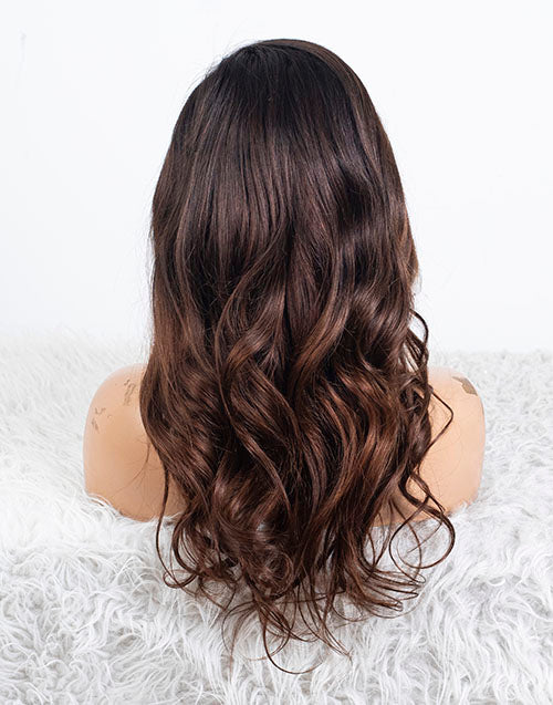 Clearance - 5x7" Closure Wig Indian Hair 160% Density - 18" Silky Size Average - MT-3793