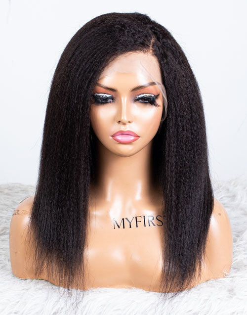 Clearance - 13x4" Indian Hair - 14 Inch Kinky Size 2 - MTY-3407